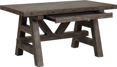 Rustic Home Office Desk Rc Willey, Distressed Grey Office Desk