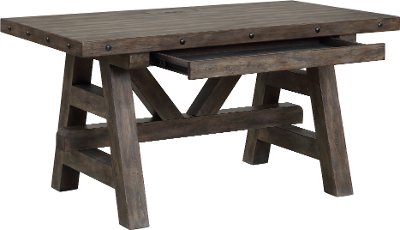 Rustic Home Office Desk Rc Willey Rustic Home Office Desk Rc Willey, Distressed Grey Office Desk