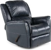 navy blue swivel rocker recliner