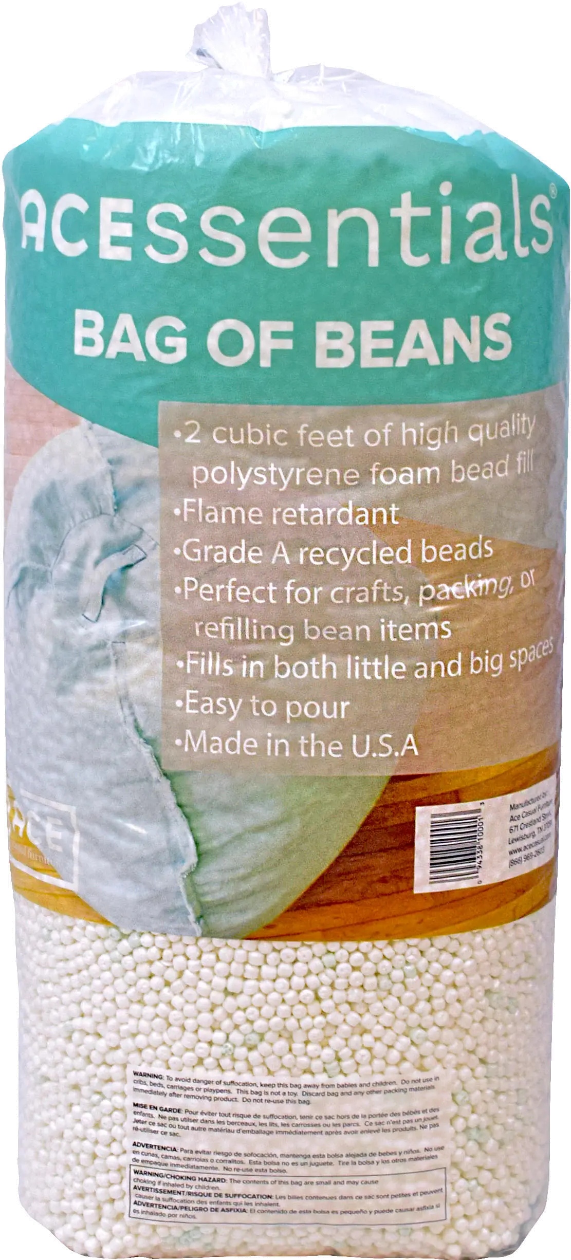 1000101 ACEssentials Bean Bag Filler sku 1000101