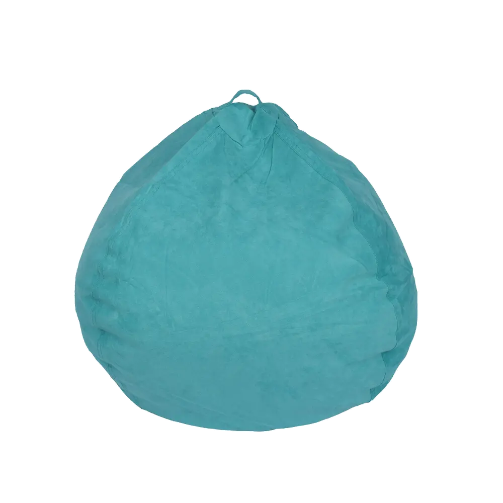 ACEssentials Large Turquoise Microsuede Bean Bag Chair-1