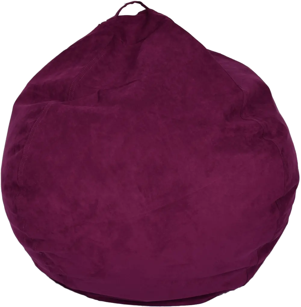 ACEssentials Large Purple Microsuede Bean Bag Chair-1
