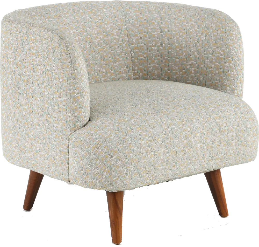 A100616XXX Colette Modern Beachglass Cream Accent Chair-1