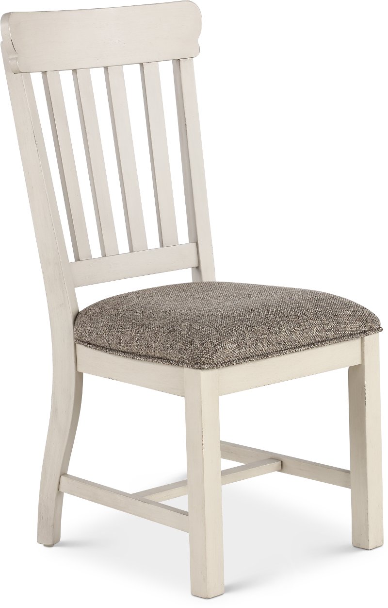 Country White Upholstered Dining Room Chair - Drake