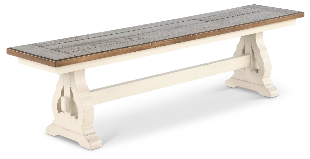 Drake White Dining Room Bench-1