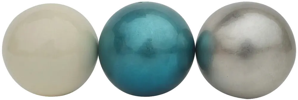 5  Assorted Blue, Silver or Cream Ceramic Orb-1