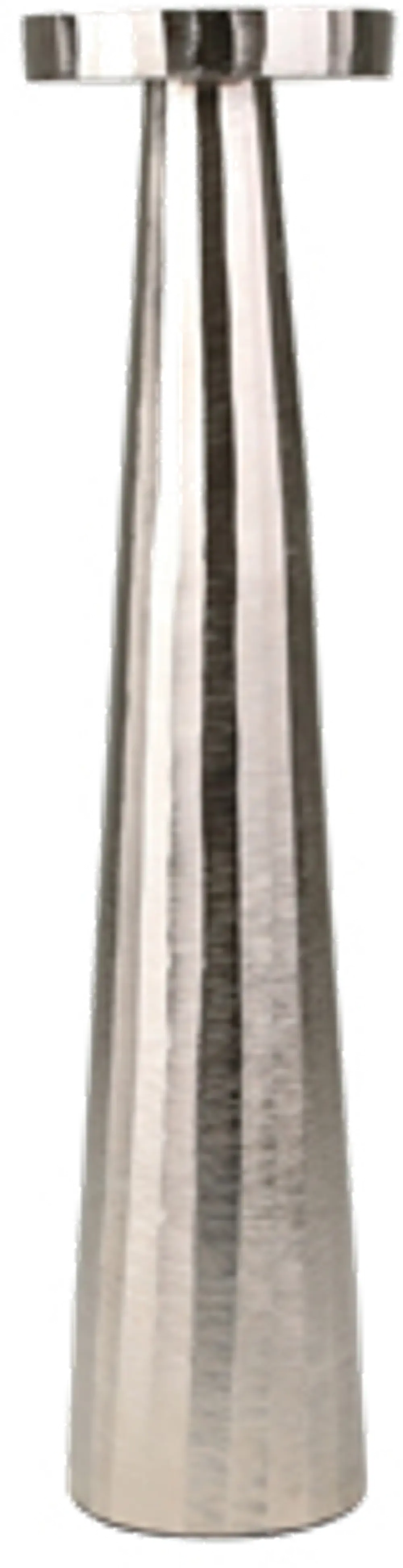 22 Inch Silver Aluminum Pillar Candle Holder-1
