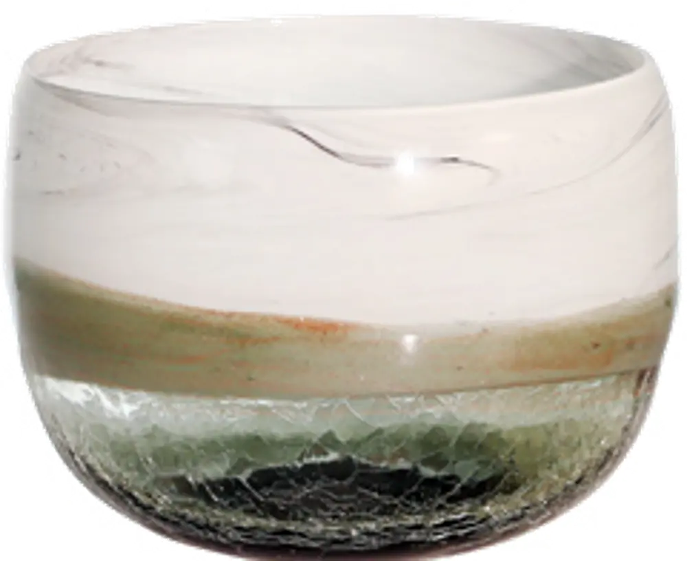 6 Inch Smokey Gray Glass Bowl-1