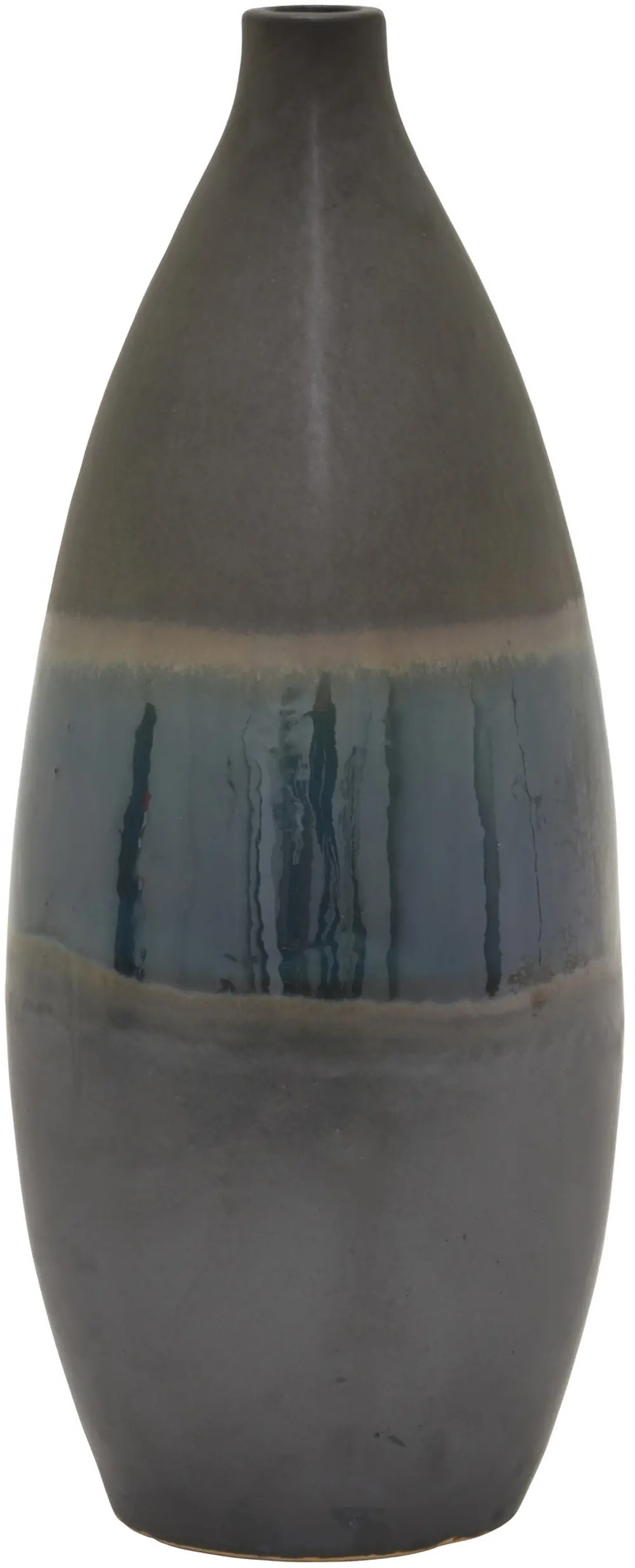 19 Inch Blue Tone Ceramic Vase-1