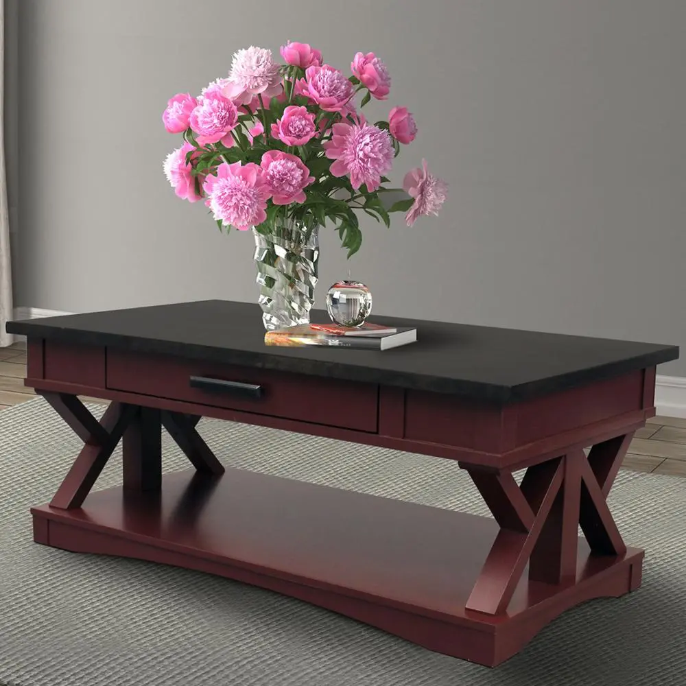 Amy Cranberry Red Coffee Table-1
