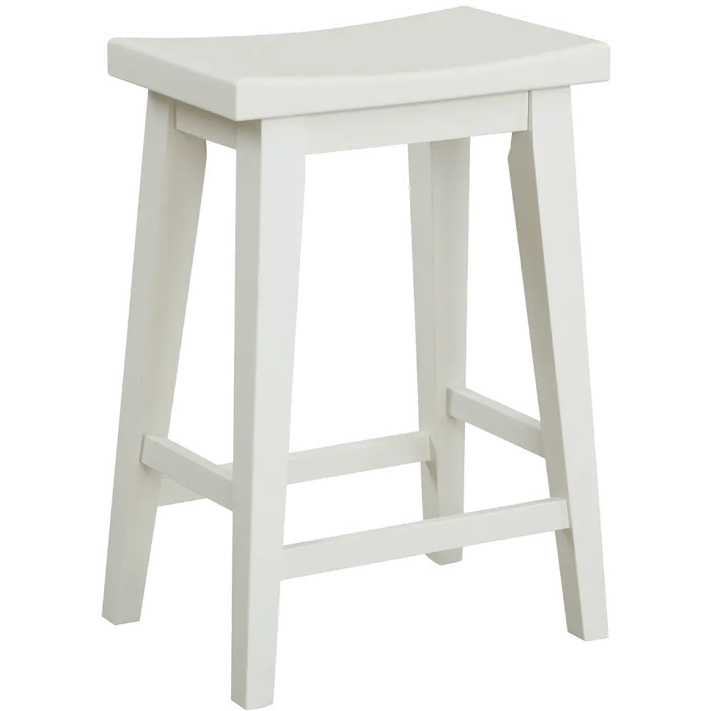 Amy Cotton White Counter Height Stool-1