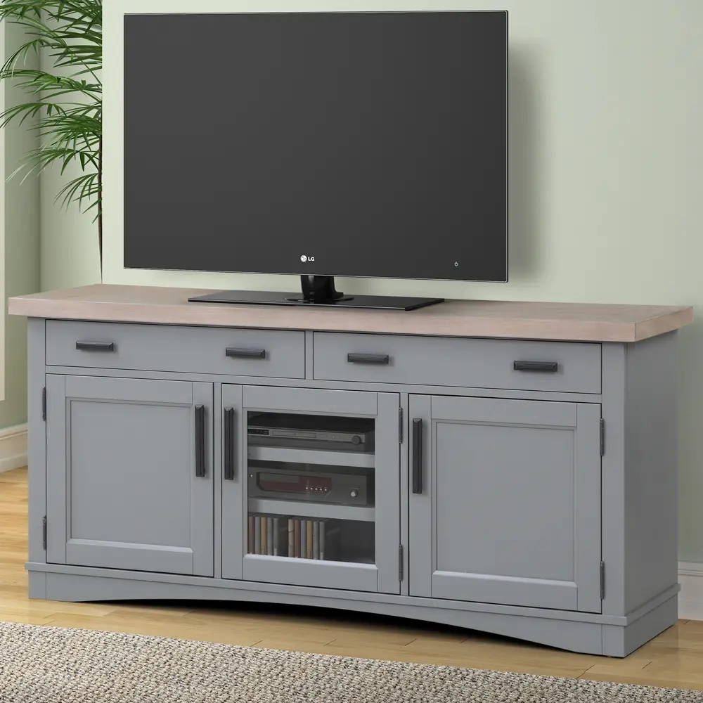 Amy Dove Gray 63  TV Stand-1