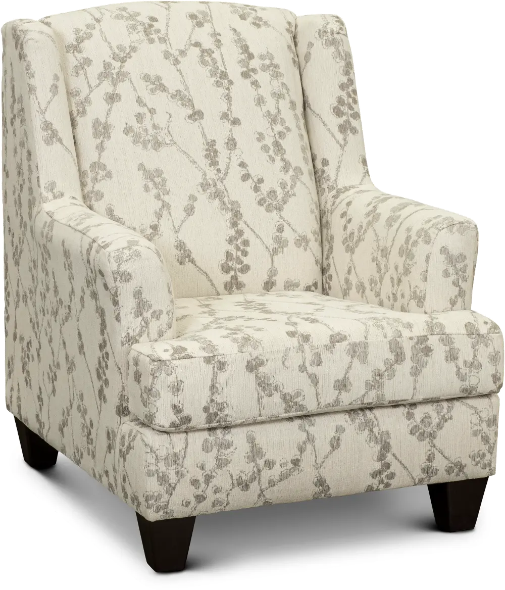 Celadon Linen White Accent Chair-1