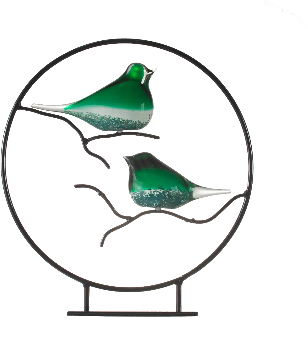 Green Bird Sculpture-1