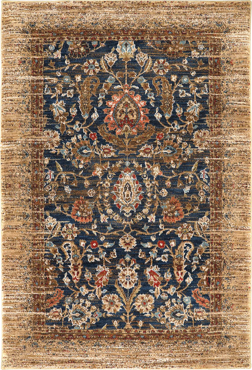 90666-10034/5X8GOLD Spice Market 5 x 8 Charax Gold Area Rug-1