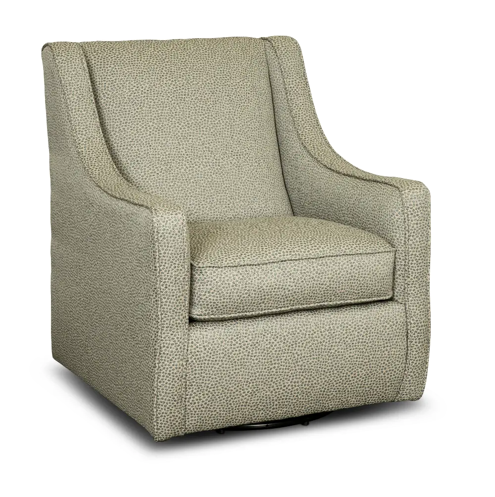 Contemporary Gray and Teal Swivel Chair-1