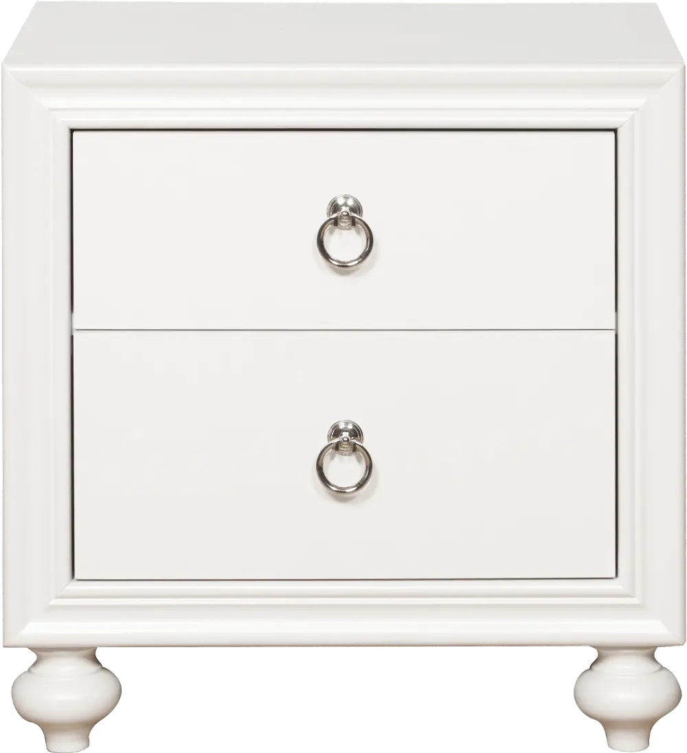 Bella White Nightstand-1