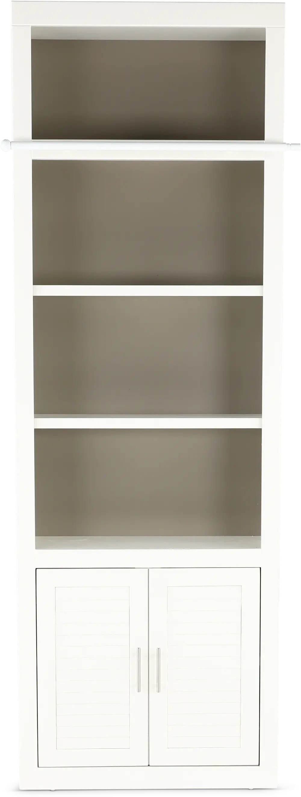 Catrina White 32  Bookcase with Reversible Door-1