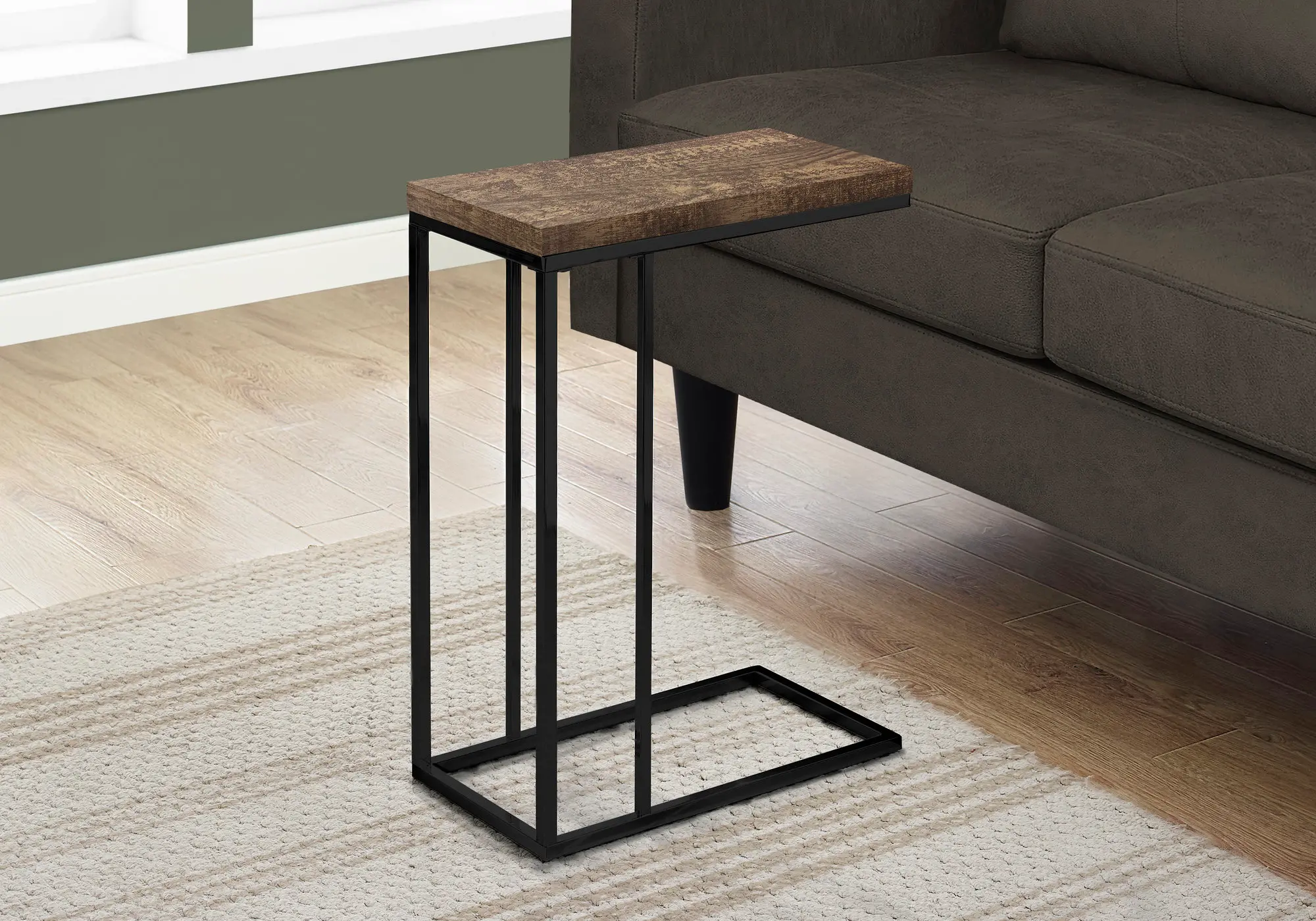 I3403 Contemporary Brown Chairside C-Table sku I3403