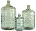 19 Inch Green Vintage Glass Bottle