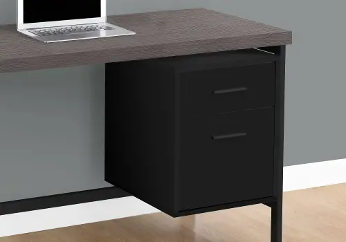 modern black computer desk