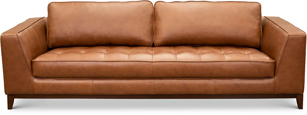 Thomas Brown Leather Sofa-1