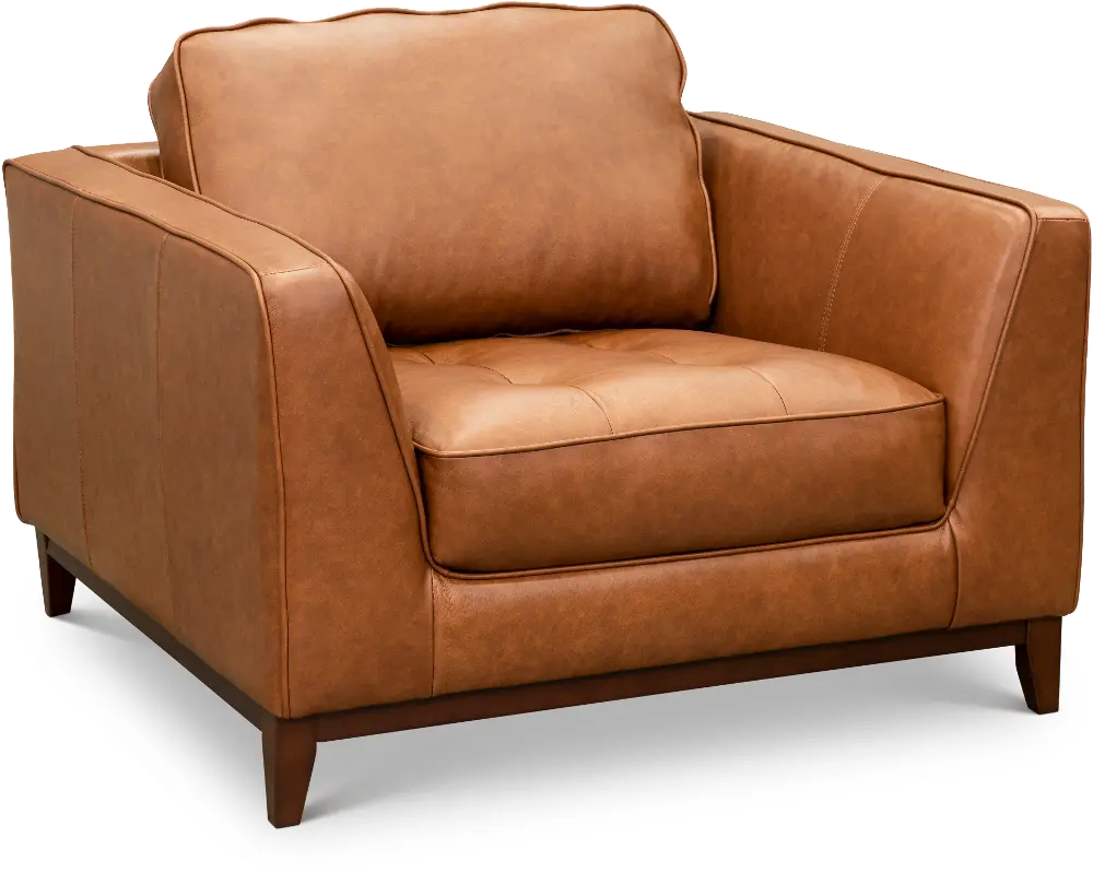 Thomas Brown Leather Chair-1