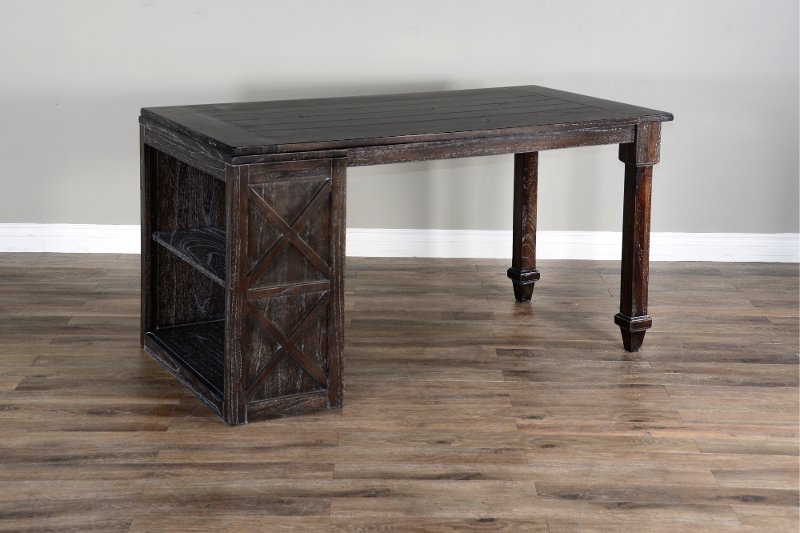 Dark Brown Small Writing Desk - Carriage House | RC Willey Furniture Store