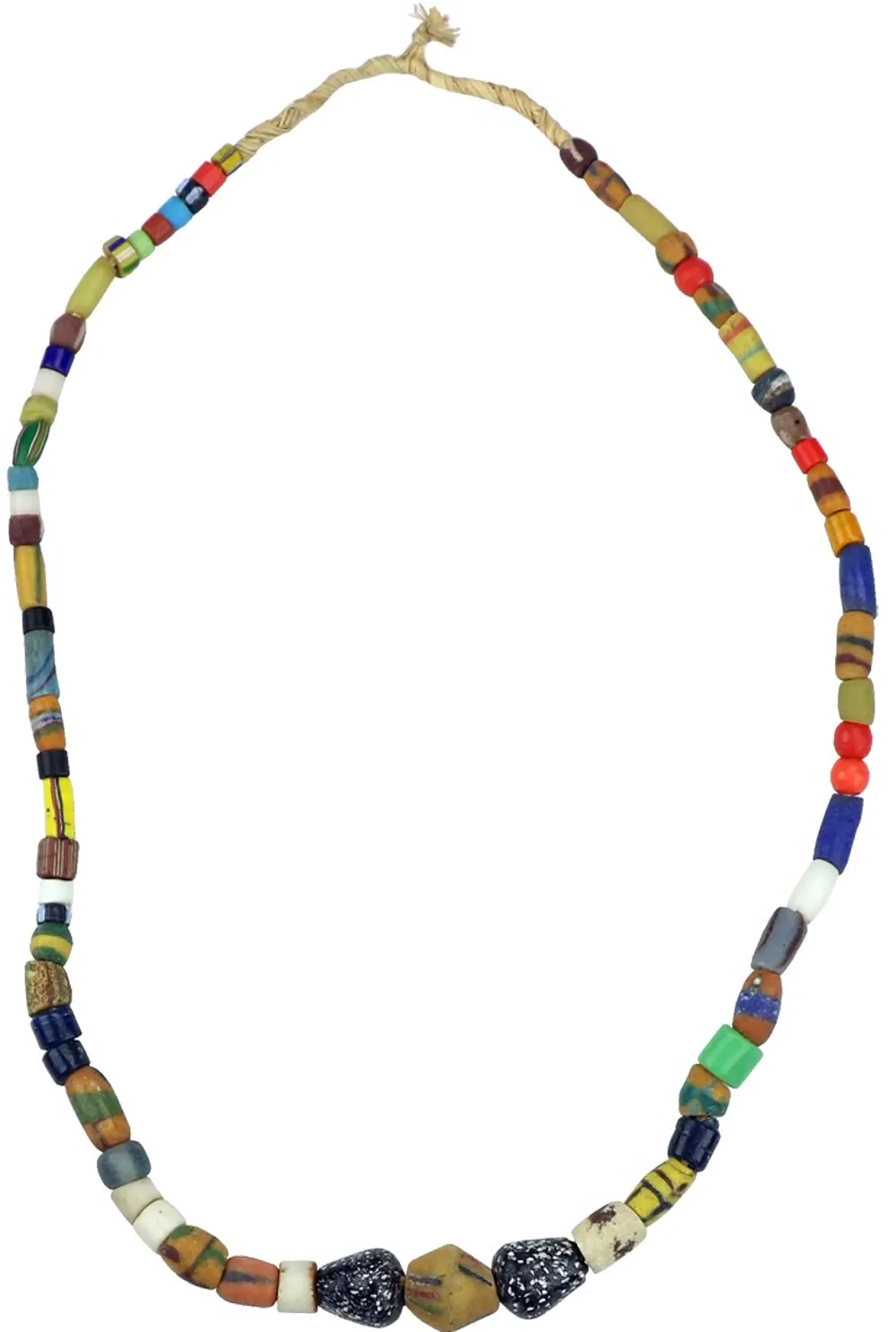 10 Inch Multi Color African Trade Bead Strand-1