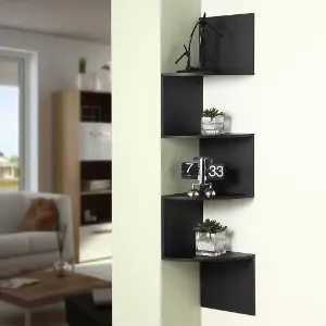 Mass Storage Corner Shelf - Black