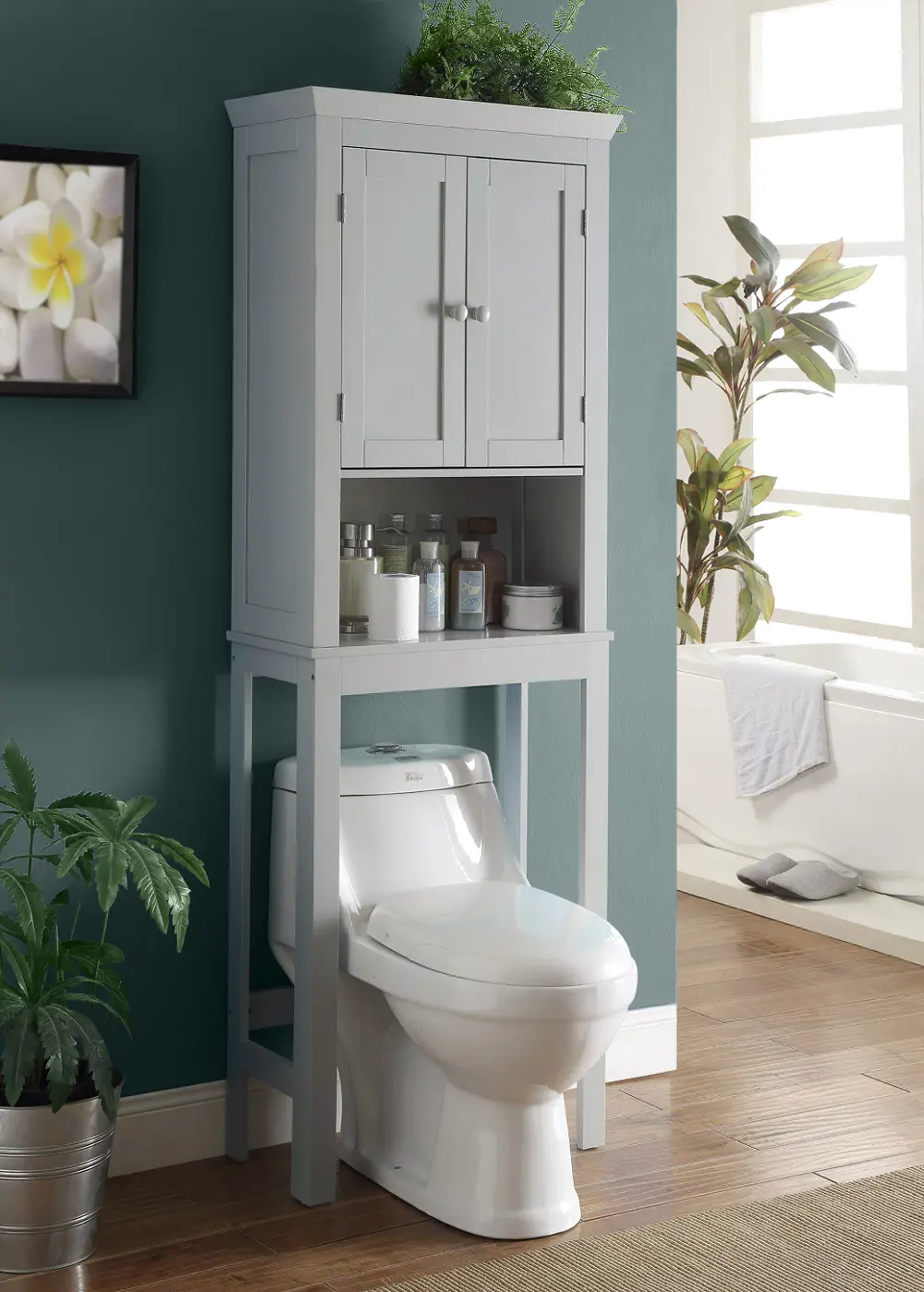 Gray Bathroom Cabinet - Rancho-1
