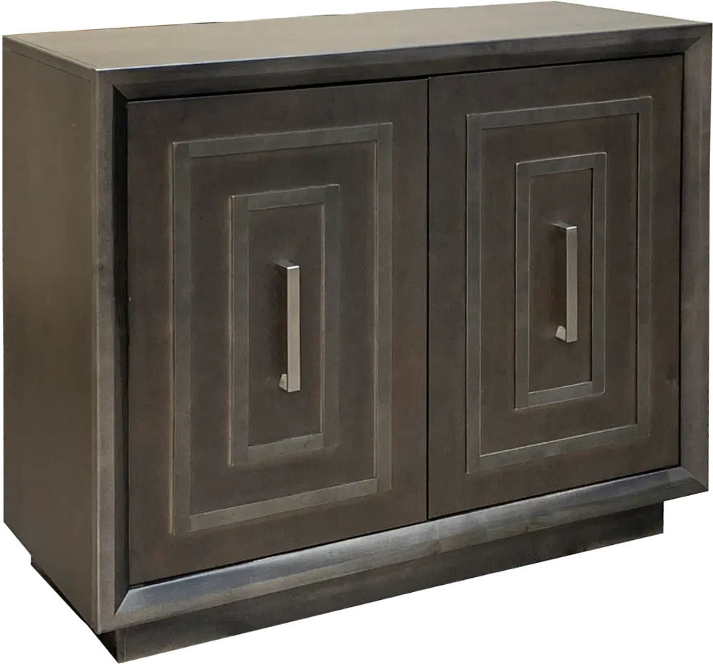 Contemporary Latte Brown Two Door Cabinet - Sunset-1