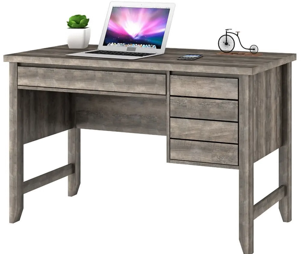 ZL8112-48DU Rustic Gray 48 Inch Writing Desk - Hunter-1