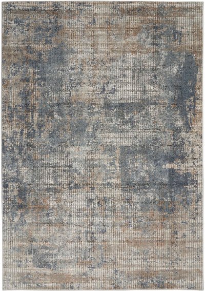 Rugs In The Furniture At Rc Willey, Beige And Blue Rug