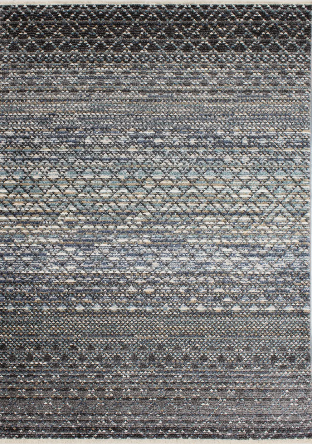 Calabar 5 x 8 Blue, Gray, and White Area Rug-1