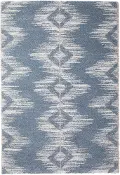 Granada 8 x 10 Large Ombre Blue and Beige Area Rug