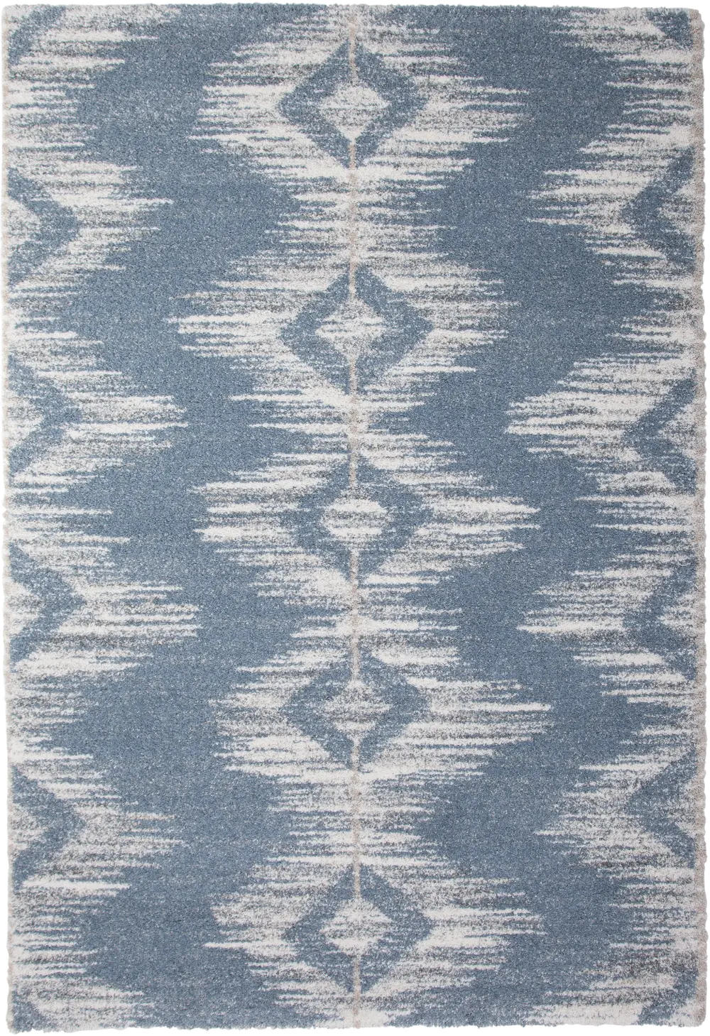 Granada 8 x 10 Ombre Blue and Beige Area Rug-1