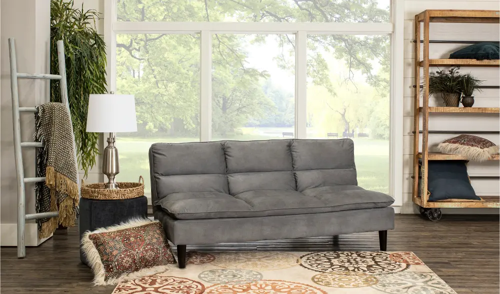 Granite Gray 3 Position Convertible Sleeper Sofa - Monterrey-1