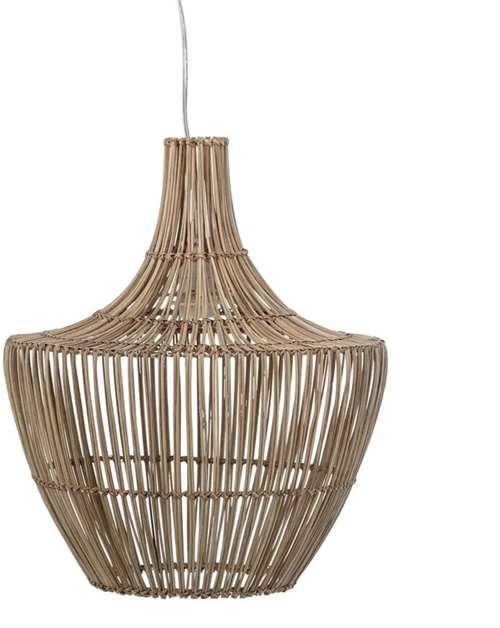 AH0004/WICKERPENDANT Light Brown Round Wicker Pendant Lamp-1