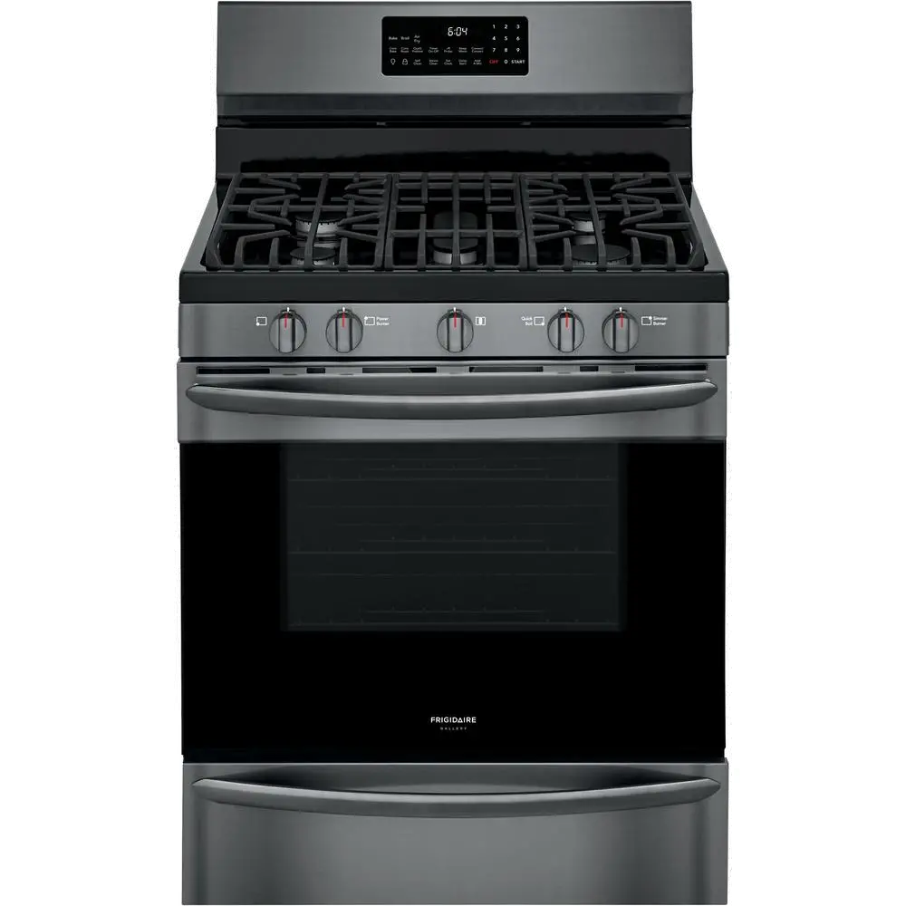 GCRG3060AD Frigidaire 5 cu ft Gas Range - Black Stainless Steel-3