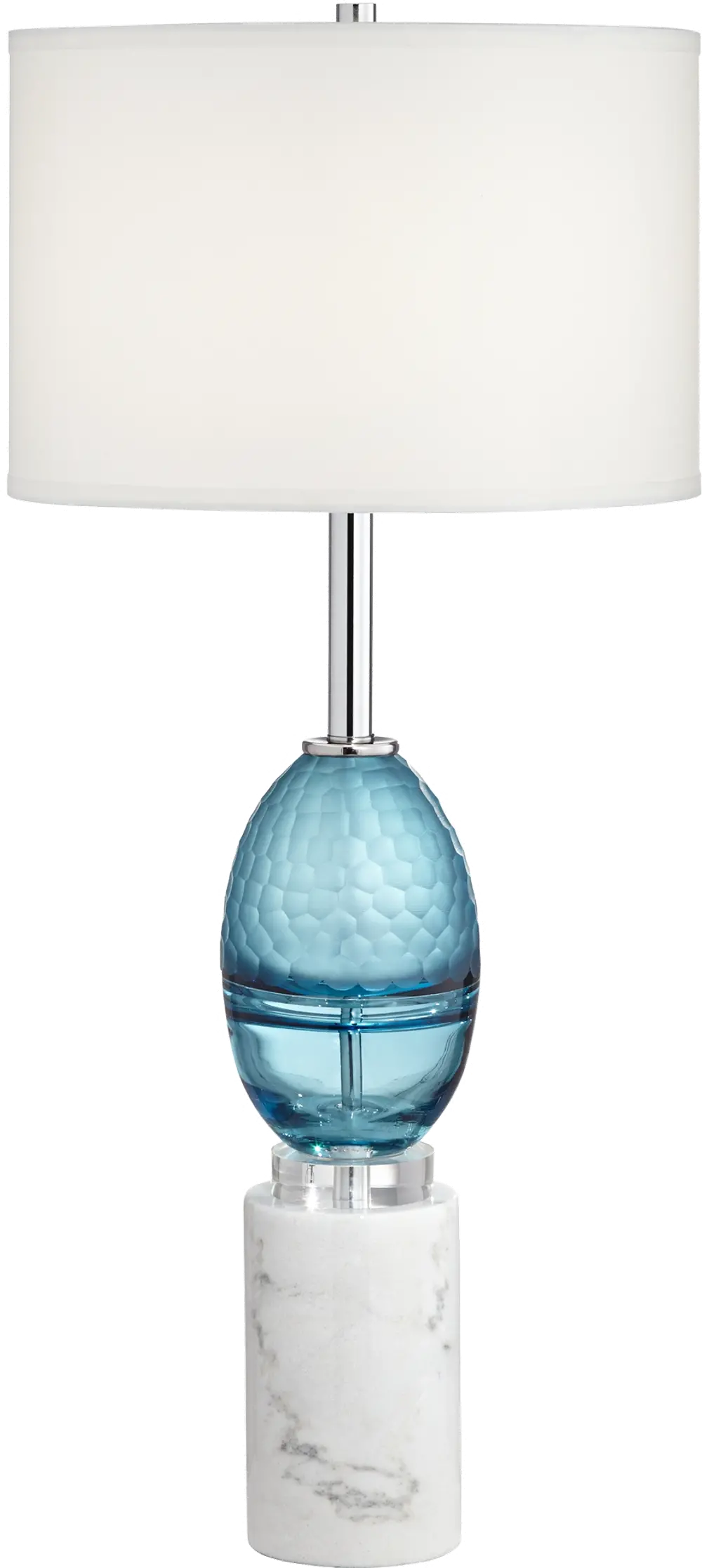 Blue-Sea Art Glass Table Lamp-1