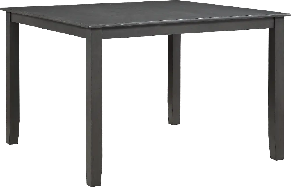 Contemporary Dark Gray Square Counter Height Dining Room Table - Carbon-1