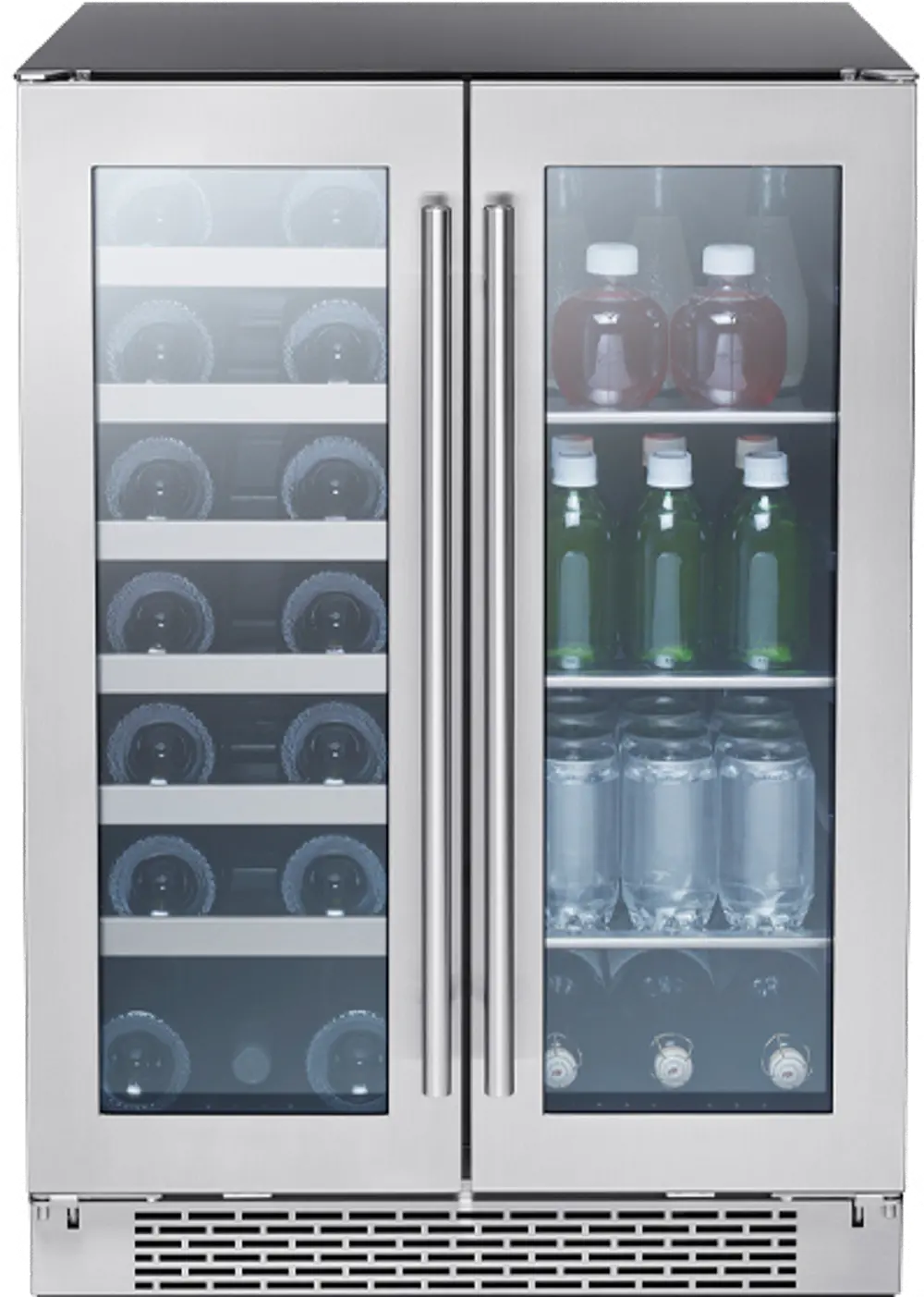 PRWB24C32BG Zephyr Presrv Dual Zone Wine and Beverage Refrigerator - Stainless Steel-1
