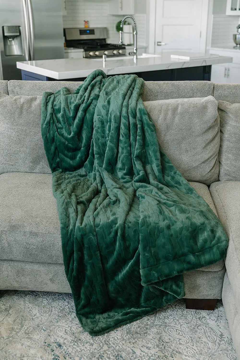 Forest Green Home Throw Blanket-1
