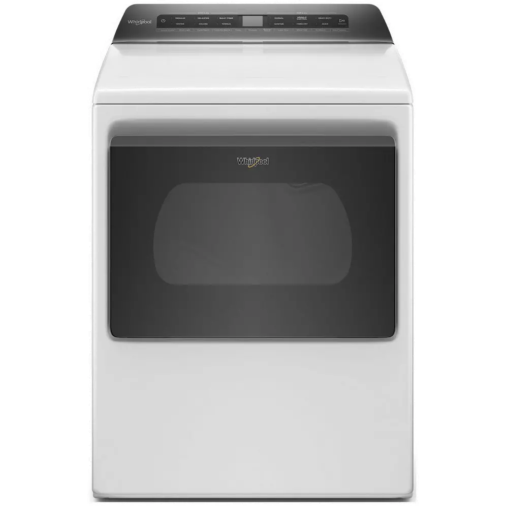 WED6120HW Whirlpool Smart Capable Electric Dryer with Quick Dry - 7.4 cu. ft. White-1