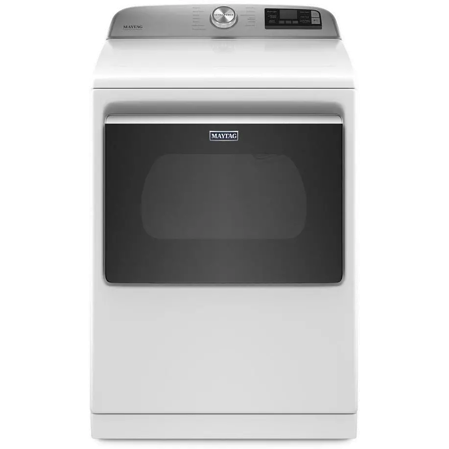 MED7230HW Maytag Smart Capable Electric Dryer with Extra Power Button - 7.4 Cu. Ft.-1