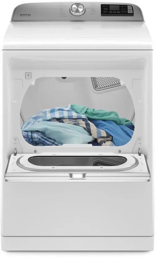 Maytag Smart Top Load Electric Dryer with Extra Power 7.4 Cu. ft. White MED7230HW
