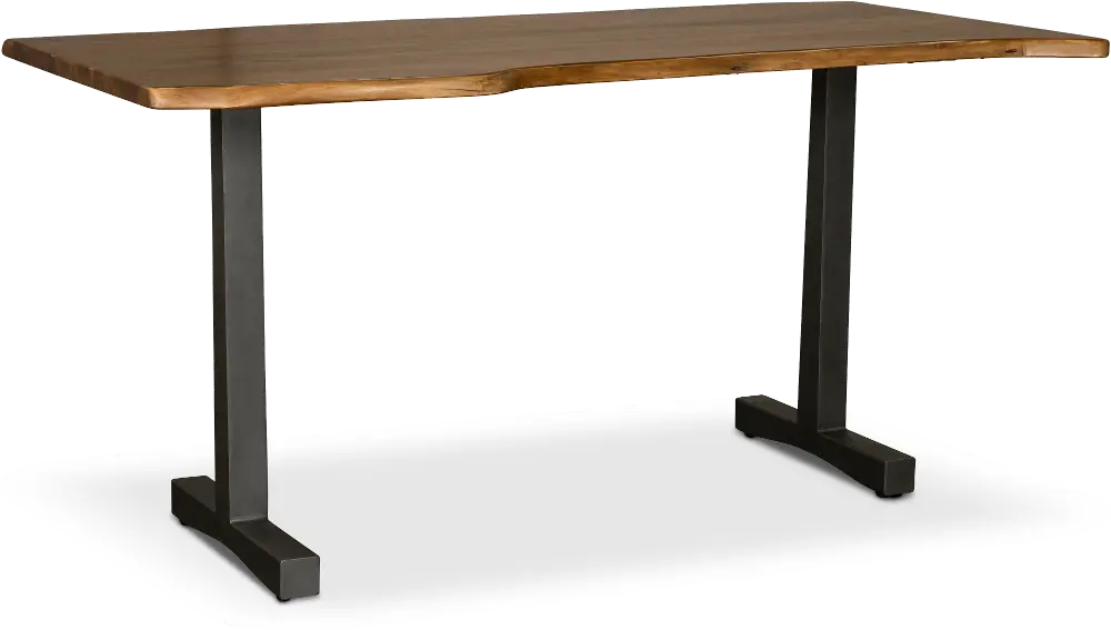 Black Forest Natural Live Edge Counter Height Dining Table-1