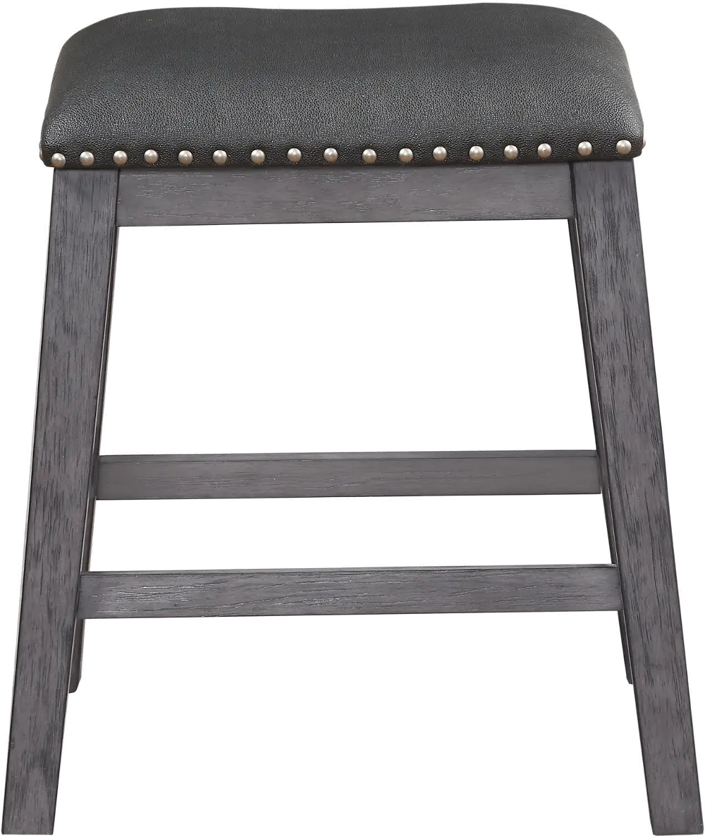 Gray Backless 24 Inch Counter Height Stool - Flanders-1