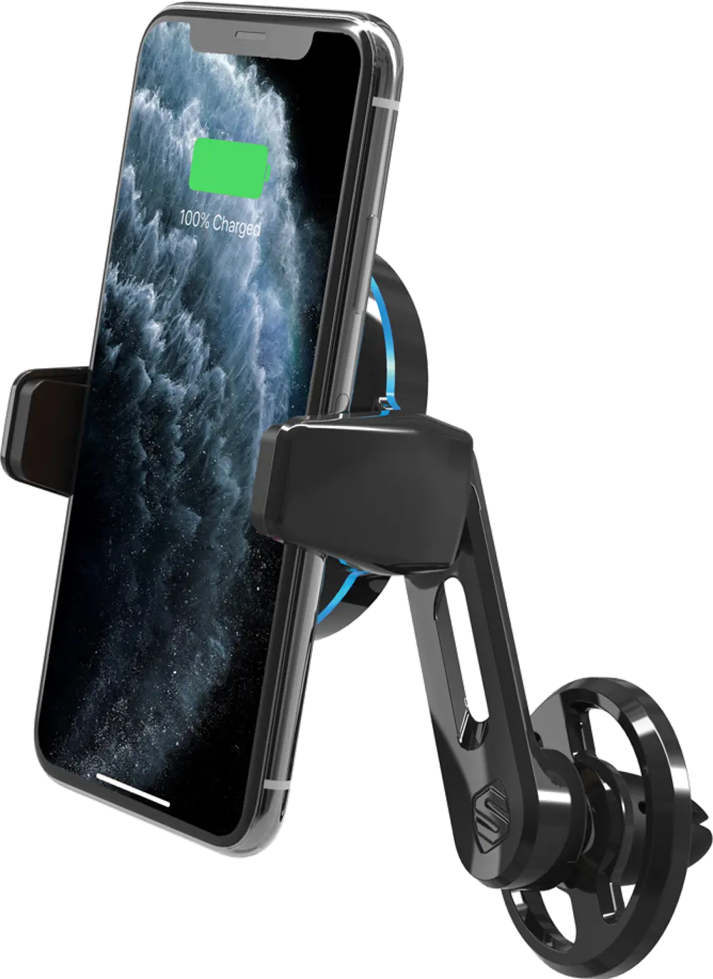 MGQVP-XTET,QMOUNT Scosche MagicGrip Charge3 Vent Mount with Qi Wireless Charging-1